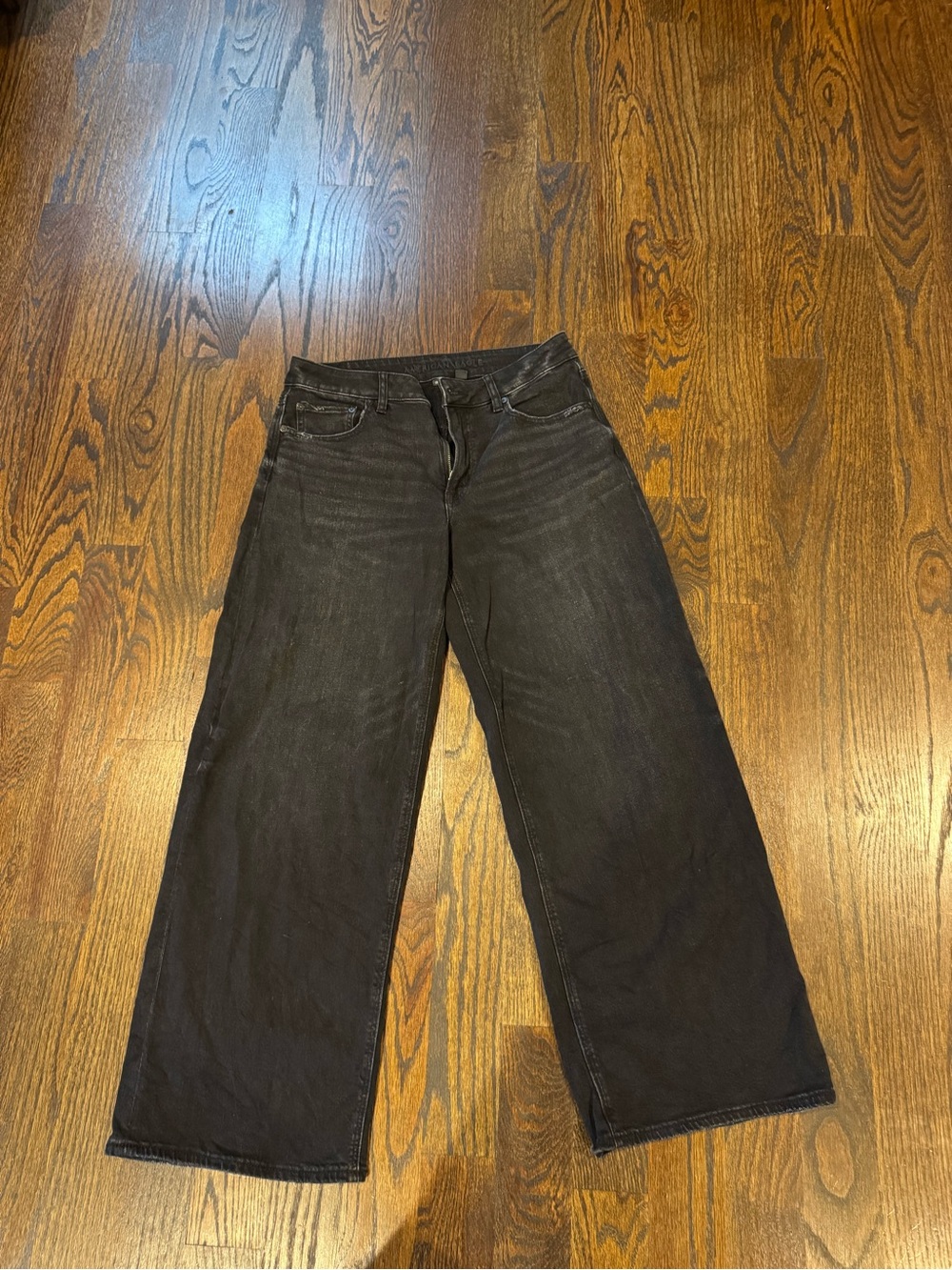 Women wide Leg Black Jeans - Classic Straight Fit